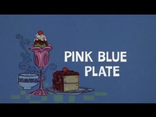 Pink Blue Plate